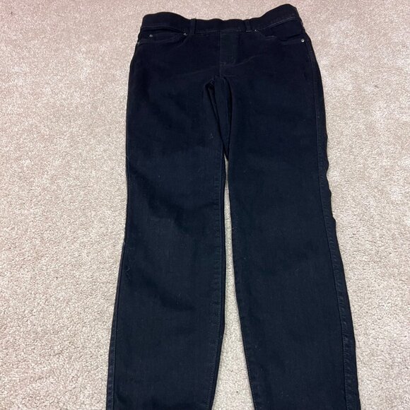 Spanx Jegging Black Faux Front Pockets Pull On Women’s Size Medium - Picture 6 of 12